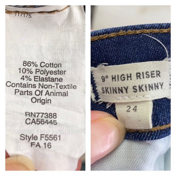 MADEWELL 9" HiRise Skinnies Polly Wash 26” inseam - Picture 9 of 15